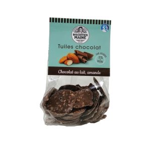 Tuile chocolat au lait, amande